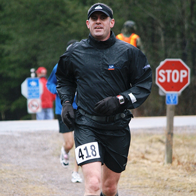  Mike running a marathon