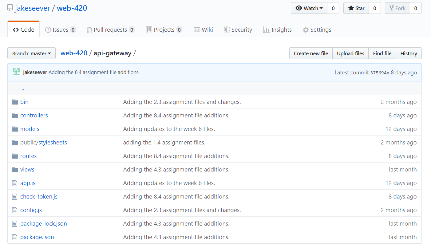 API Gateway project
