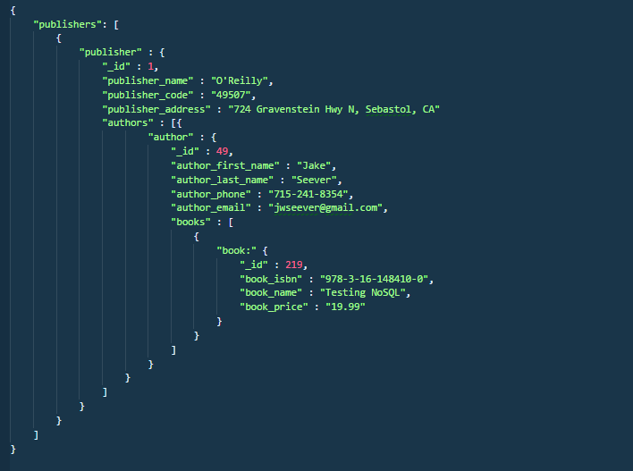 Relationship data structure for 3.3